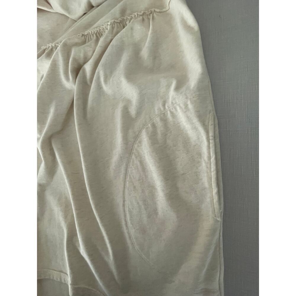 Anthropologie Sz M Off The Shoulder Dress Cream Knit Mini Cottage Core Comfy NWT - Picture 8 of 11